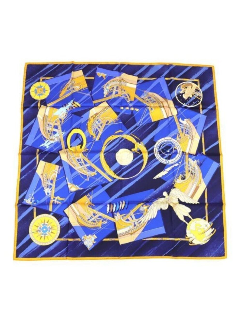 Hermes Carre 90 Face Au Large Scarf